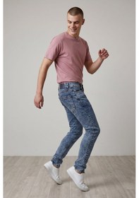 Resim BLACK STEEL Yıkamalı Erkek Denim Pantolon-kod:815 Mavi 