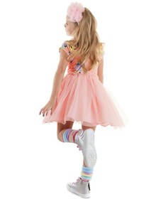 Resim Denokids Leo Flower Kız Çocuk Tüllü Elbise Pembe 