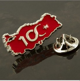 Resim Ilkeshop Cumhuriyetin 100. Yılına Özel Yaka Rozet-sarı Çok Renkli 