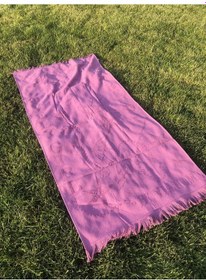 Resim Plaj Havlusu Jakarlı 70x140 Cm Mor 
