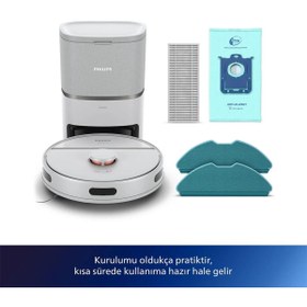 Resim Philips 3000 Serisi Robot Süpürge, 4000Pa, Mop, HomeRun Uygulaması ile Kişiselleştirilmiş Temizlik 