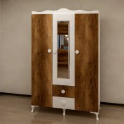 Resim Garaj Home 3 Kapaklı Dolap - Barok- 