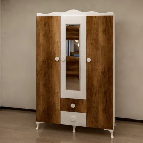 Resim Garaj Home 3 Kapaklı Dolap - Barok- 