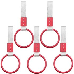 Resim Araç İçi Tutamaç Yuvarlak El Tutamağı Askılık Fonksiyonel Tofaş Dolmuş Otobüs Ofis Ev Kırmızı 5 Adet 