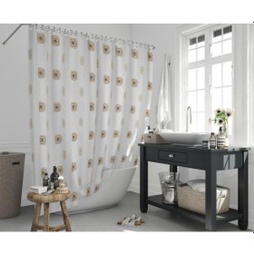 Resim Zethome Jackline Banyo Duş Perdesi 6969 Tek Kanat 1X180X200 Çok Renkli 