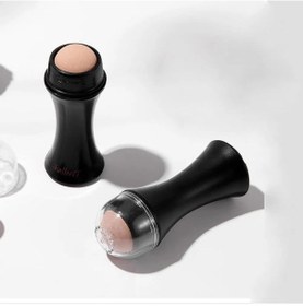 Resim Volkanik Taş Yüz Masaj Yağı Emici Kontrol Gua Sha Rulosu 