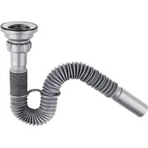 Resim Donau Körüklü Lavabo Evye Sifonu 2 Adet Gri 