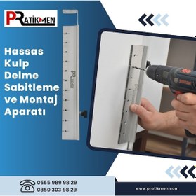 Resim Hassas Kulp Delme Sabitleme Ve Montaj Aparatı 224 Mm 