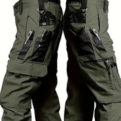 Resim Erkekler İçin Taktiksel Outdoor Pantolon - Dayanıklı Çok Cepli Tasarım, Hiking ve Kampçılık için | Esnemez Kumaş, Normal Kesim, İlkbahar/Sonbahar/Yaz Mevsimi Kullanımı (Siyah), Kamp Ekipmanı, Macera Giyim, Fonksiyonel Pantolonlar, Sağlam Malzeme, Günlük Kullanım, Maceraperestler, Yürüyüş Pantolonu, Sağlam Dikişli, Aktif Erkeklere Özel 