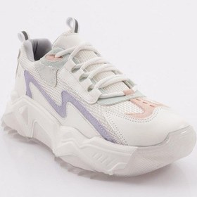 Resim Dgn 65135 Kadin Kalin Taban Spor Ayakkabi 65135-2027-R63258 Beyaz 