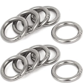 Resim Dgspirit 20MM x 3mm Paslanmaz Çelik Dokuma Çemberleme Kaynaklı O Ringler 10 Adet (Yurt Dışından) 