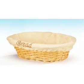 Resim Tek Tıkla Mutfak Ekmek Sepeti Bezli Oval 