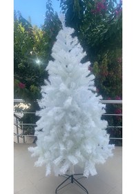 Resim Beyaz Yılbaşı Ağacı 180 Cm 600 Gür Dallı 