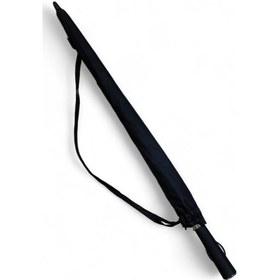 Resim Baginn Erkek Şemsiye Siyah Renk Baston Protokol Şemsiye 125 Cm Çap 100 Cm Boy Çift Tenteli 8 Telli 001 
