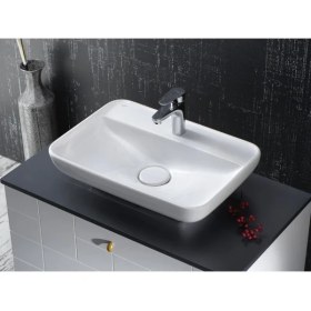 Resim Turkuaz Cerastyle Turkuaz Lal Tezgah Üstü Lavabo 60*42 cm 