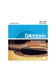 Resim D'addario Ez910 Ez Serisi Akustik Gitar Tel Seti Light - 85/15 B 