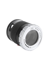 Resim Padalink 30x Led Uv Işıklı Abs Bilezik Antika İncelemeleri İçin Taşınabilir Çift Katmanlı Lenslü Ölçekli Büyüteç 