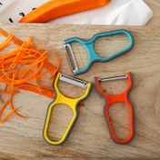 Resim 3 parçalı çok fonksiyonlu soyucu, üç parça rende seti, mutfak aletleri, mini rende, paslanmaz çelik soyucu, tıraş makinesi 
