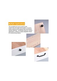 Resim Lemestar "ahşap İşleri İçin Ayarlanabilir Dolap Kolu Delme Şablonu - Hassas Delik Hizalama Aracı" 