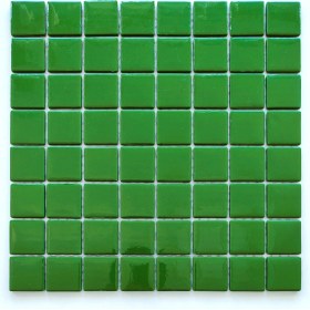 Resim MozaiKristaL Mutfak Tezgah Arası, Havuz, Banyo ve Yaşam Alanlarının Tüm Yüzeyleri Için Cam Mozaik. Cam Ölçüsü: 38X38 Mm. File Ölçüsü: 31.5X31.5 Cm. Renk: Yeşil (1 Koli=10 File Karo=1 M2 Fiyatıdır) 