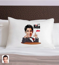 Resim Bk Gift Kişiye Özel Karikatürlü The Baba Tasarımlı Pamuklu Yastık Kılıfı-4 50x70cm, Babaya Hediye, Babalar Günü Hediyeleri Kobitmeyencom31352 Bk Gift 