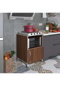 Resim Kenzlife ocak dolabı revbahar cvz 85*60*56 hazır mutfak klasik set üstü ocak için arkalıksız 