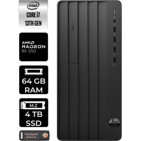 Resim Hp Pro Tower 290 G9 Intel Core I7 13700 64GB 4tb SSD RX550/4GB W11P 8T2X2ES Masaüstü Bilgisayar & Per4 USB Bellek 8T2X2ESP450 