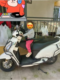 Resim TVS JUPİTER Motosiklet Çocuk Koltuğu, Emniyet Kemerli, Siyah Deri, Kollu, 2-8 Yaş Arası, Hediyeli 