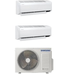 Resim Samsung Wind Free Multi 1+2 AJ068TXJ2KH/EA 9+12 Btu İç 6.8 KW Dış Ünite 