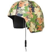 Resim Fochsia Kamufle Siyah Vinil Keaplayee 8 Riblı Sağlam Şemsiye - 190t Pongee Kumaş, Uzun Sap 