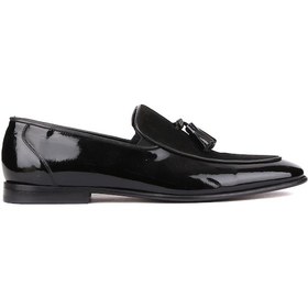 Resim Shoetyle - Siyah Rugan Deri Püsküllü Erkek Klasik Ayakkabı 250-7610-833-siyah 