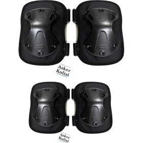 Resim Kordak Haki Koruyucu Dizlik ve Dirseklik Takımı - Askeri Airsoft Motosiklet Bisiklet 