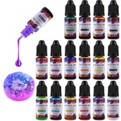Resim DIY UV Epoksi Reçine Takı Yapım Kiti - 10ml Sanat Mürekkebi Alkol Reçine Pigment Sıvı Renklendirici Boya İnk Diffüzyon 