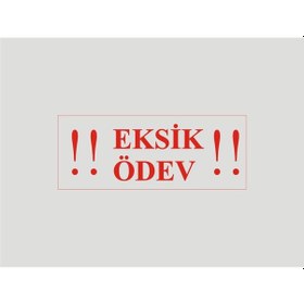 Resim Öğrenci Motivasyon Kaşesi EKSİK ÖDEV 