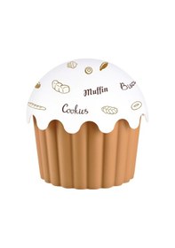 Resim Plastik Saklama Kabı Cupcake Şeklinde Kilit Mekanizmalı 1200 Ml Çok Renkli 