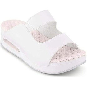 Resim Muya Beso 35201 Anatomik Airmax Memory Foam Kadın Terlik Beyaz Beyaz 