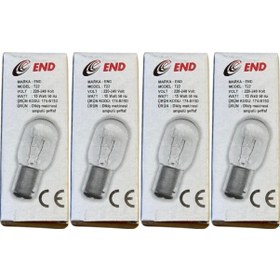 Resim End 15w B15d Duylu Dikiş Makinesi Ampulü 4 Adet 