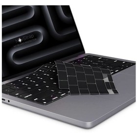 Resim Novstrap Apple MacBook Pro 16 İnç M5 Pro M5 Max A3428 A3429 İle Uyumlu Türkçe Q Siyah Klavye Koruyucu Kılıf 