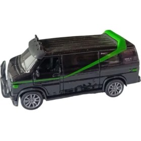 Resim Toysan Çek Bırak Minibüs K174A19-SIYAH-YEŞIL Araba 