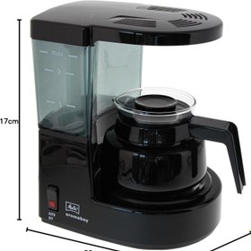 Resim Melitta 1015 Aromaboy filtre kahve makinesi, 2 fincan, cam sürahi, otomatik Kapanma, Siyah - Bej/kahverengi. / tek kişilik 