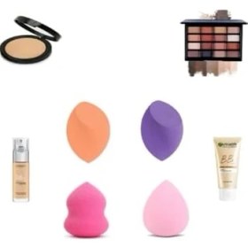 Resim Hype Store Makyaj Süngeri Fondöten Süngeri, Pudra Süngeri, Kapatıcı Süngeri, Güneş Kremi Süngeri, Bb Krem Süngeri Profesyonel Makyaj Süngeri 4 ' Lü Set 