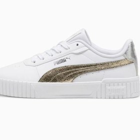 Resim Puma Carina 2.0 Metallic Shine 395096 01 Kadın Sneaker Ayakkabı Beyaz Altın 36-40 