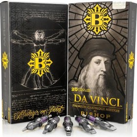 Resim Bishop Davinci V2 1014 Rslt Round Shader Bugpin Long Taper Kartuş Dövme İğnesi 