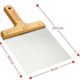 Resim Dekor 055 Ahşap Saplı Macun Küreği 16 Cm Standart Model 
