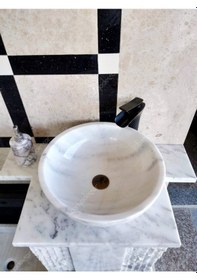 Resim Muğla Çanak Mermer Lavabo 