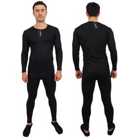 Resim Siyah Termal İçlik Takımı -20 Dereceye Kadar Dayanıklı Siyah 