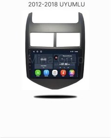 Resim Chevrolet Aveo (2012-2018) Uyumlu Android Multimedya Sistemi - 9 İnç HD Dokunmatik Ekran, Kablosuz CarPlay & Android Auto, Bluetooth, GPS Navigasyon, Geri Görüş Kamerası Hediyeli (4-64) 