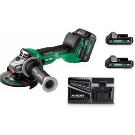 Resim Hikoki G1813DA 125 MM / 18 V 2 Amper Çift Akü Akülü Avuç Taşlama 