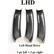 Resim Dashanshop Bmw X3 X4 Kapı Kolu Kılıfları 2 Renk Karbon Desenli İç Aksesuar F25 F26 2010-2016 