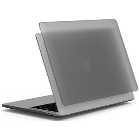 Resim Apple Uyumlu MacBook Air M1 Kılıf 13 İnç Kristalline İz Yapmaz Touchıd'li M1 Air A2337 A2179 A1932 İle Gri 